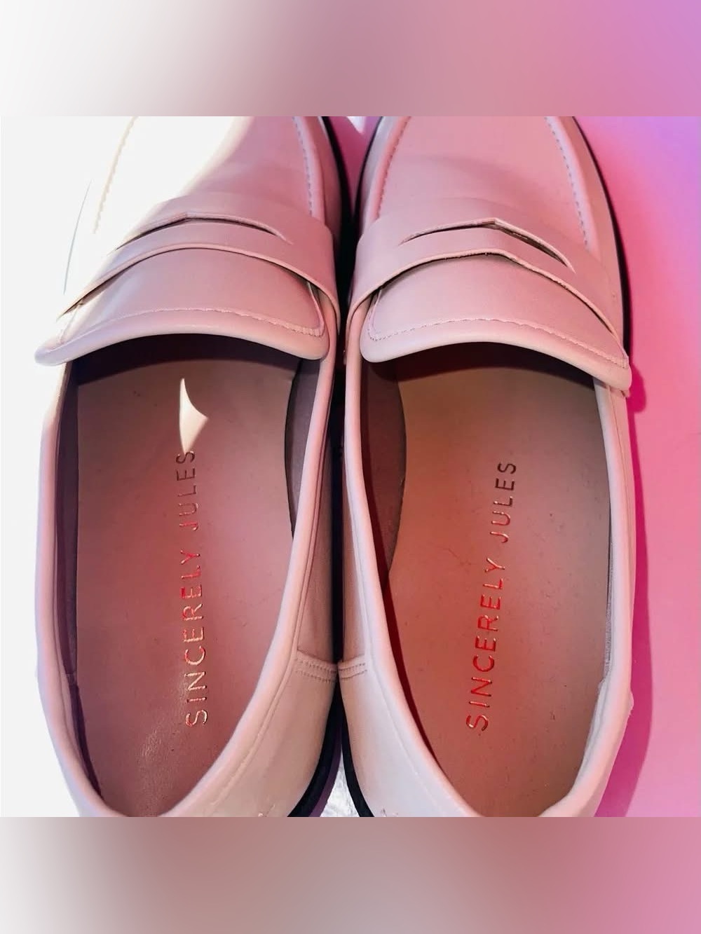 Sincerely Jules Broadmoor Cream Loafers size 7.5 - Picture 7 of 12